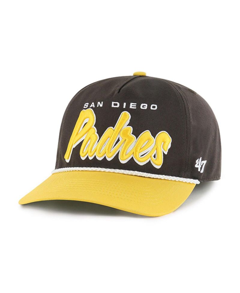 Men's Brown San Diego Padres Drop Shadow Rope Hitch Adjustable Hat
