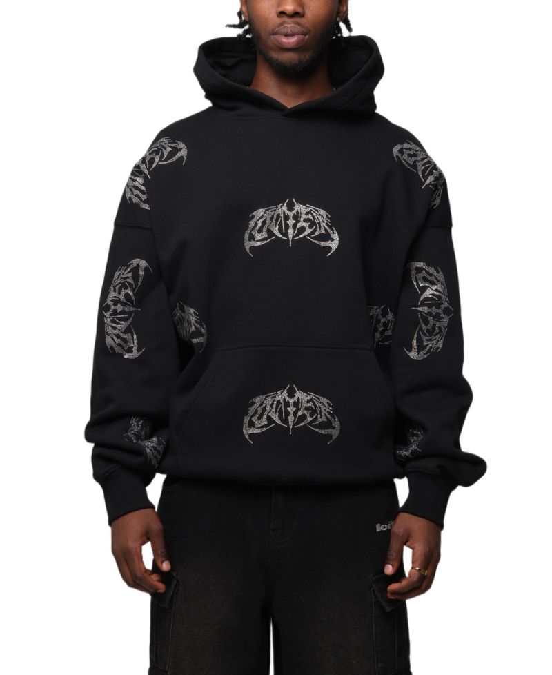 Men's Metal Rhinestone Hoodie