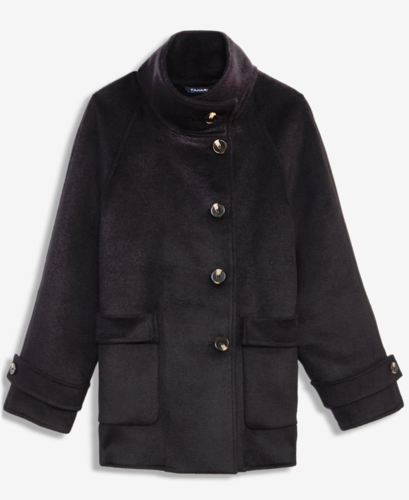 Women's Double-Faced Funnel Neck Coat