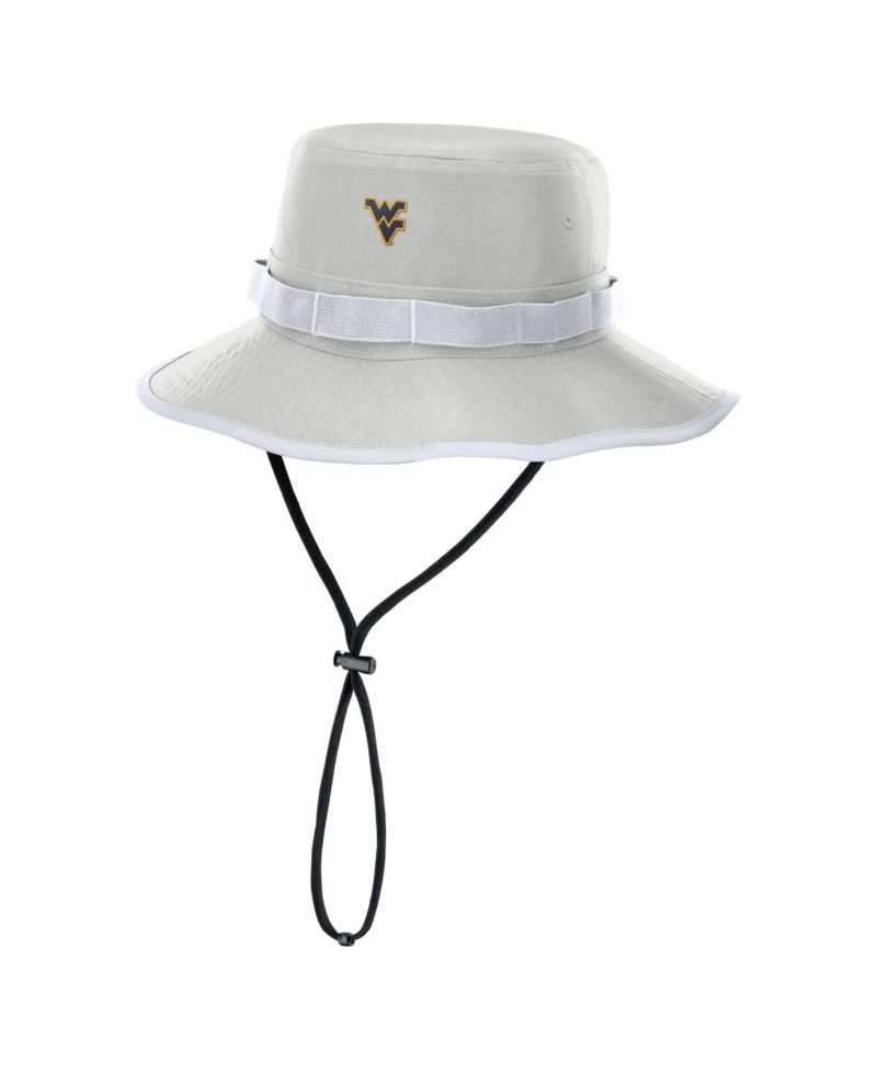 Men's Gray West Virginia Mountaineers 2025 Sideline Apex Boonie Bucket Hat