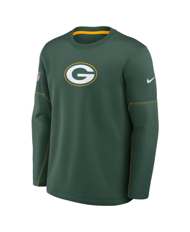 Men's Green Bay Packers Sideline Coaches Team Present Midweight Therma-FIT Sweatshirt