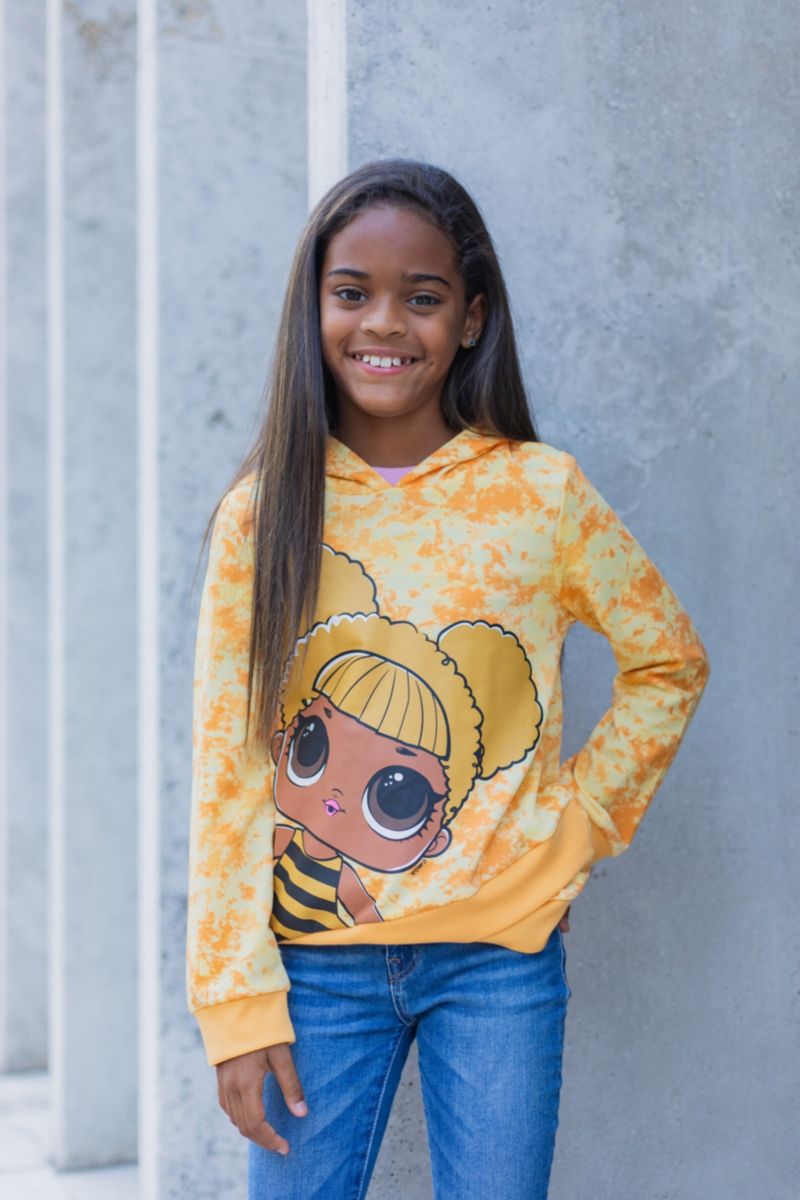 Girls Fleece Pullover Hoodie
