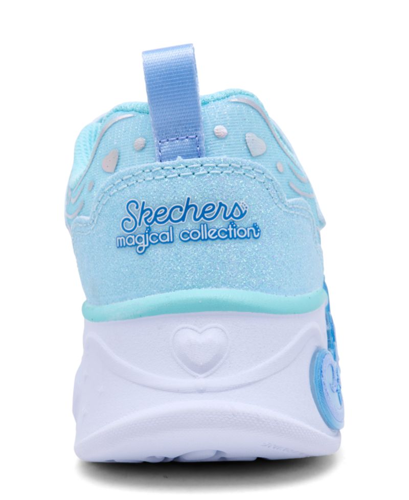 Little Girls' S Lights: Princess Steps Fastening Strap Light-Up Lifestyle Sneakers from Finish Line