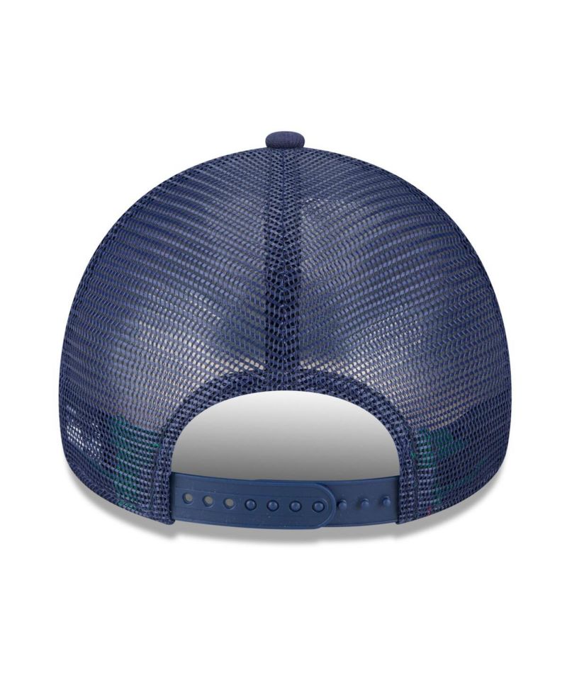Men's Navy Milwaukee Brewers 2025 Big League Chew A-Frame 9FORTY Adjustable Trucker Hat