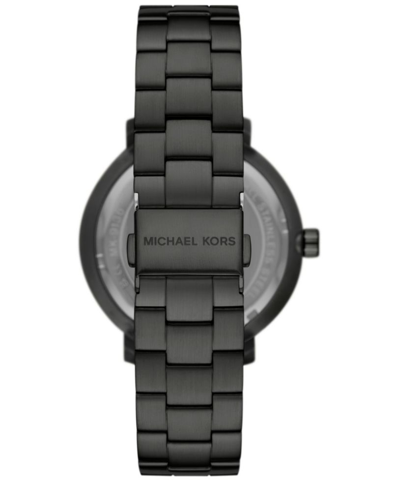 Men's Blake Three-Hand Date Black Stainless Steel Watch 42mm