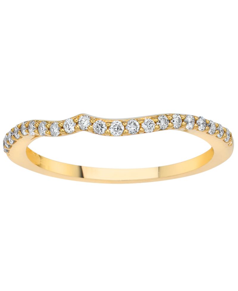 Vanilla Diamond (0.17 ct. t.w.) Bridal Ring in 14k Honey Gold