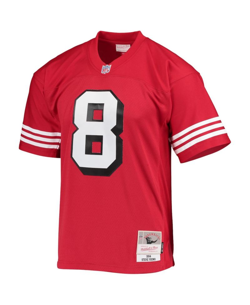 Men's Steve Young Scarlet San Francisco 49ers 1994 Legacy Replica Jersey
