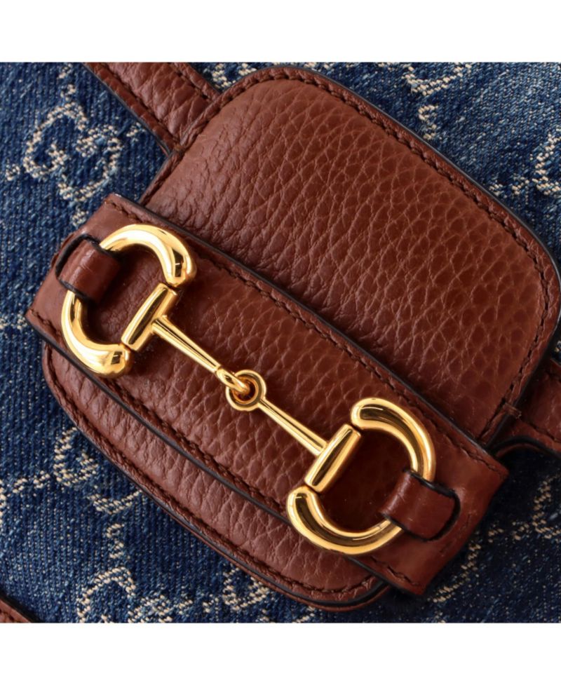 Mini Horsebit 1955 Shoulder Bag GG Denim