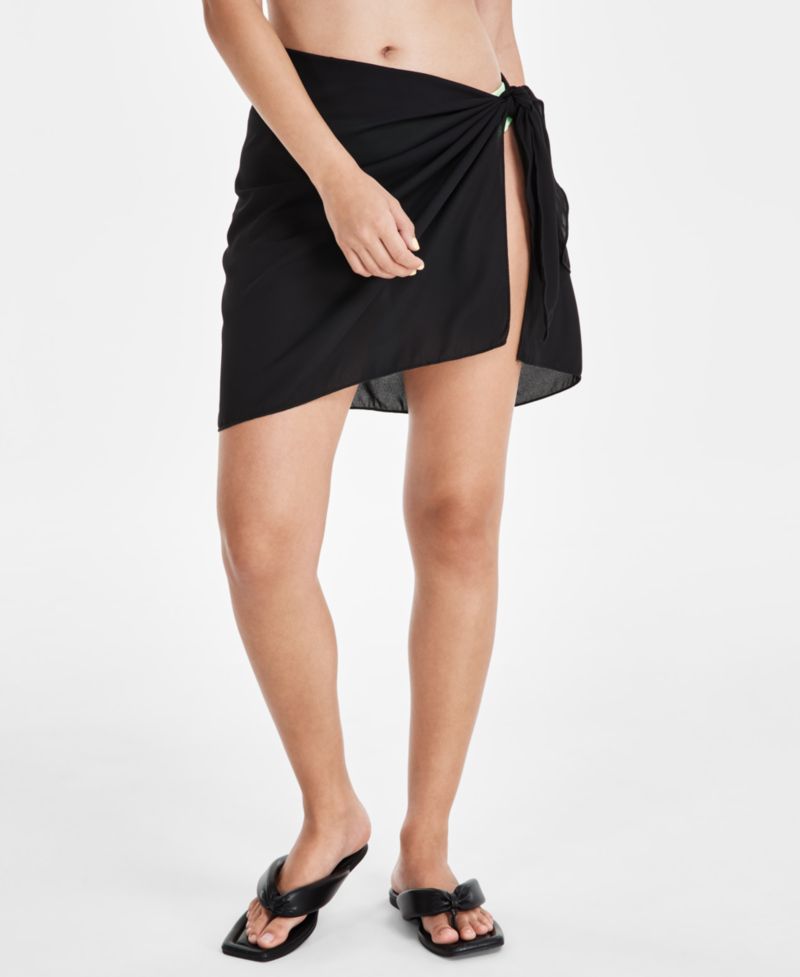 Women's Tie-Waist Short Cover-Up Pareo