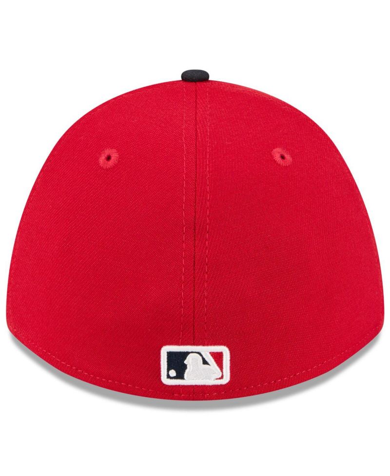 Men's Red/Navy Atlanta Braves 2026 Spring Training M-Crown 39THIRTY Flex Hat