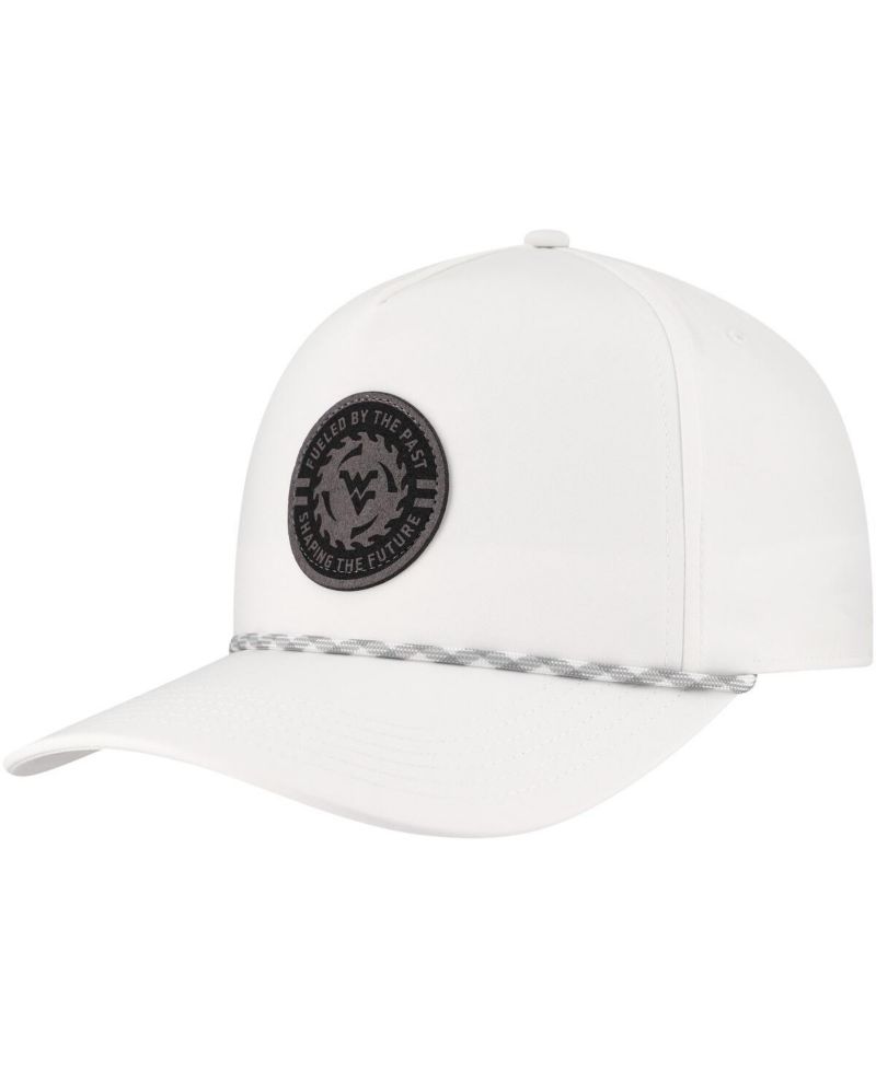 Men's White West Virginia Mountaineers Built on Bravery Caddy Adjustable Hat