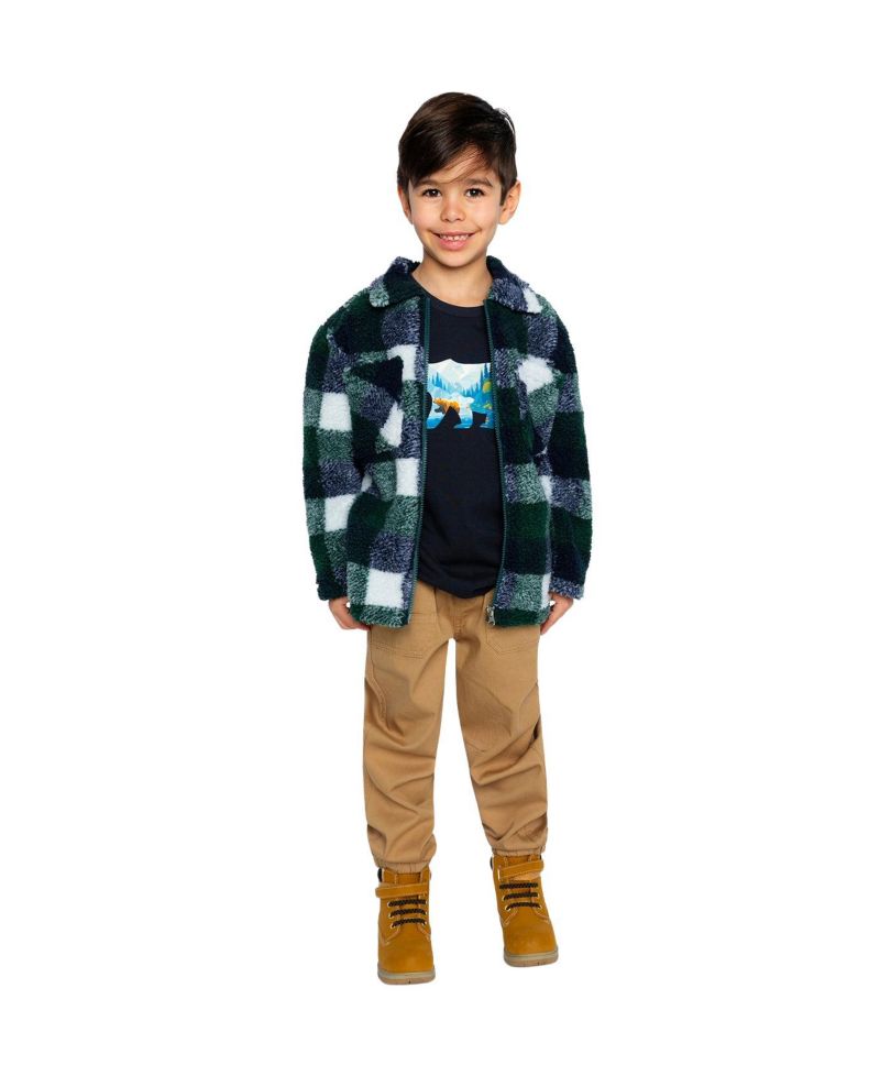 Little and Big Boy's (6-12) Zipped Overshirt