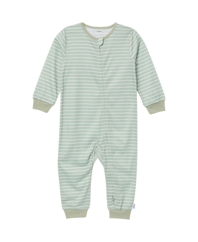 Baby Boys Footless Pajamas with Reverse Zipper, 3-Pack