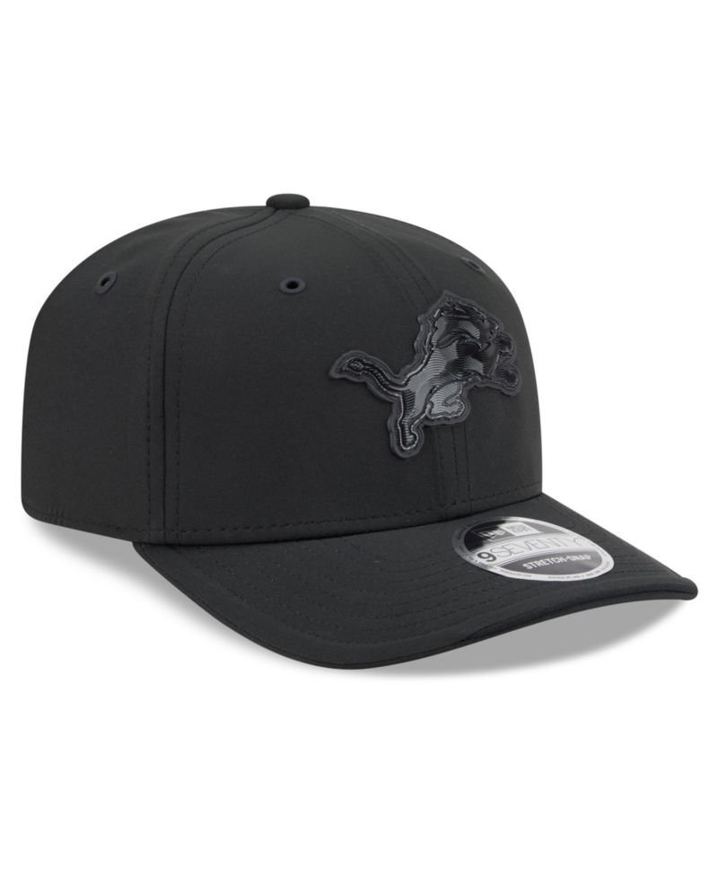 Men's Black Detroit Lions 2026 Sideline 9SEVENTY Adjustable Hat