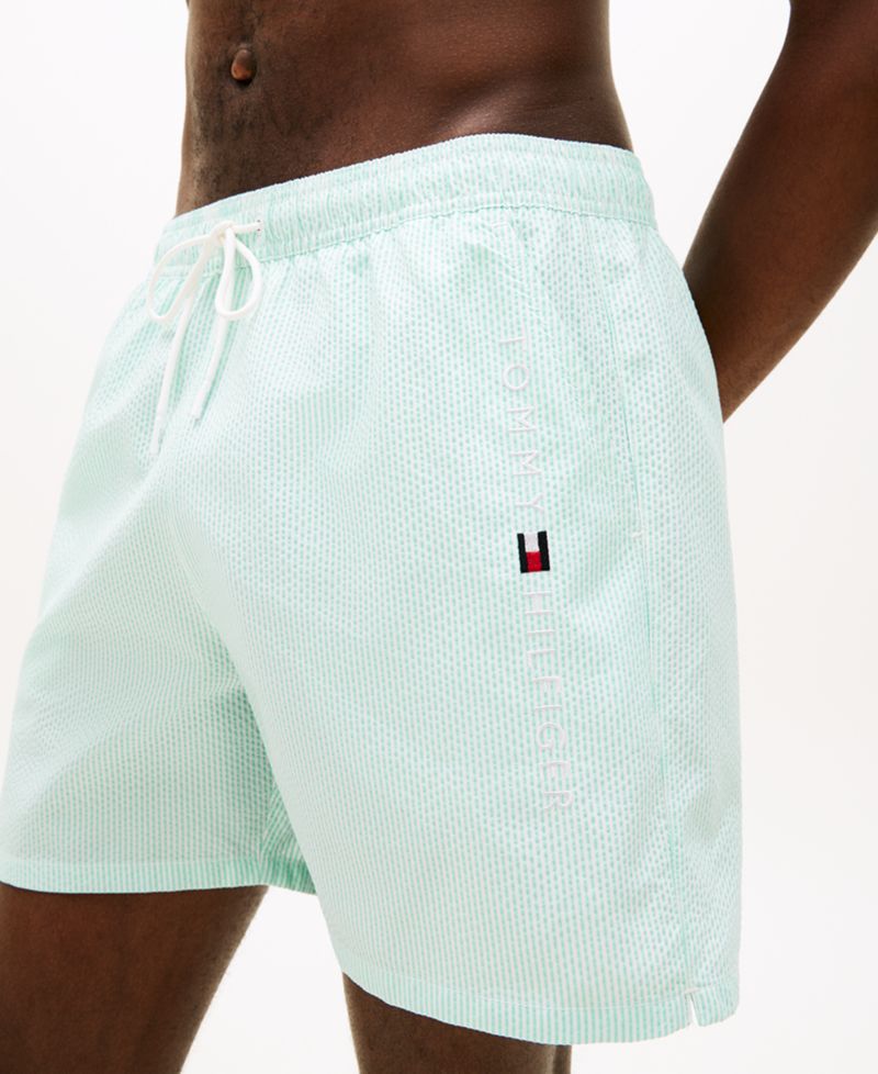Men's Drawstring Zip Pocket Swim Trunks