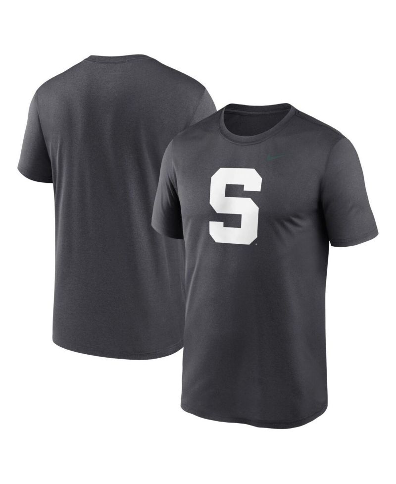 Men's Anthracite Michigan State Spartans Primetime Legend Alternate Logo T-Shirt