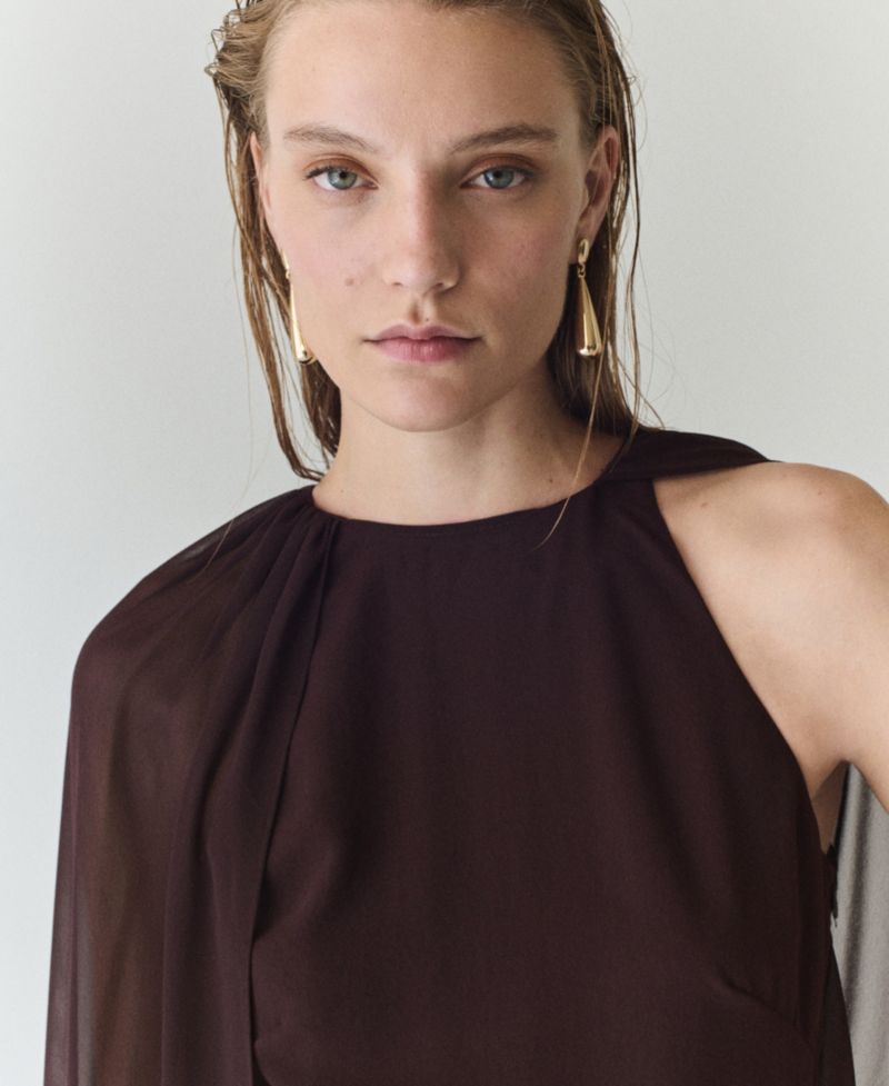 Women's Wide-Leg Cape Jumpsuit