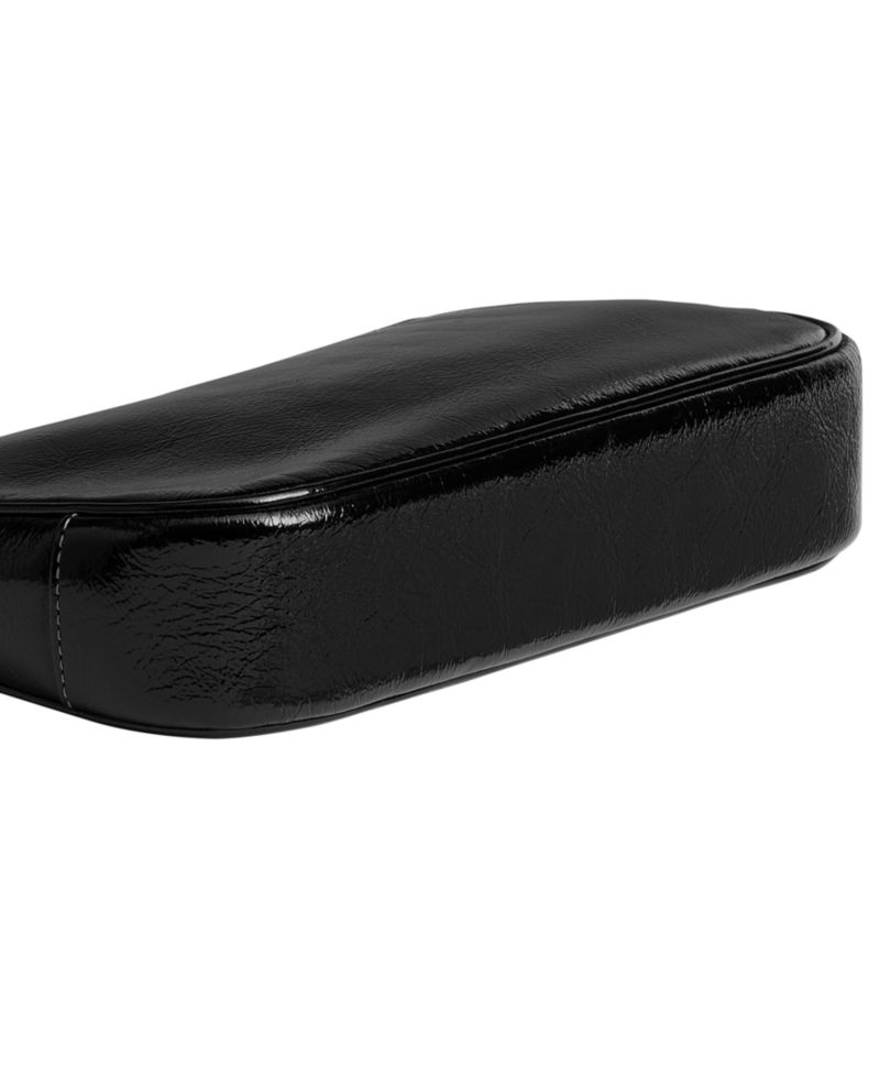 Plaza Small Glazed Leather Shoulder Bag