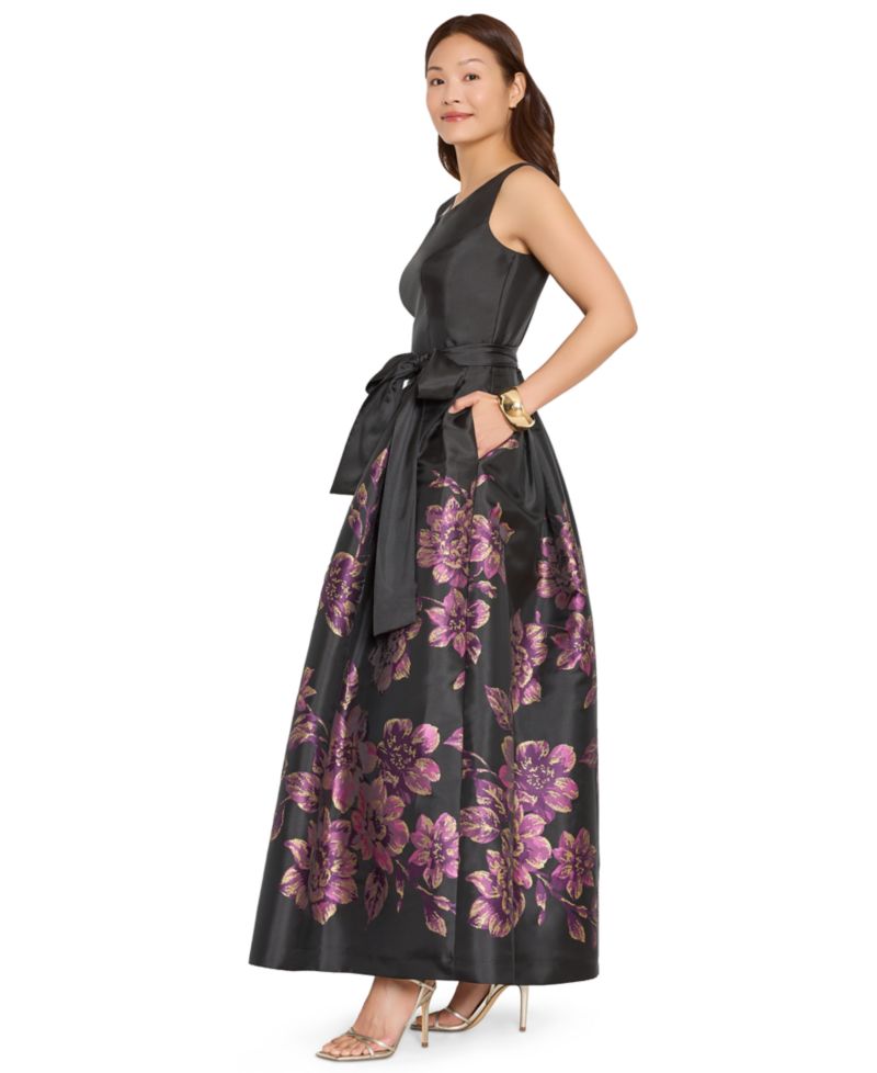 Women's Floral Sleeveless Gown