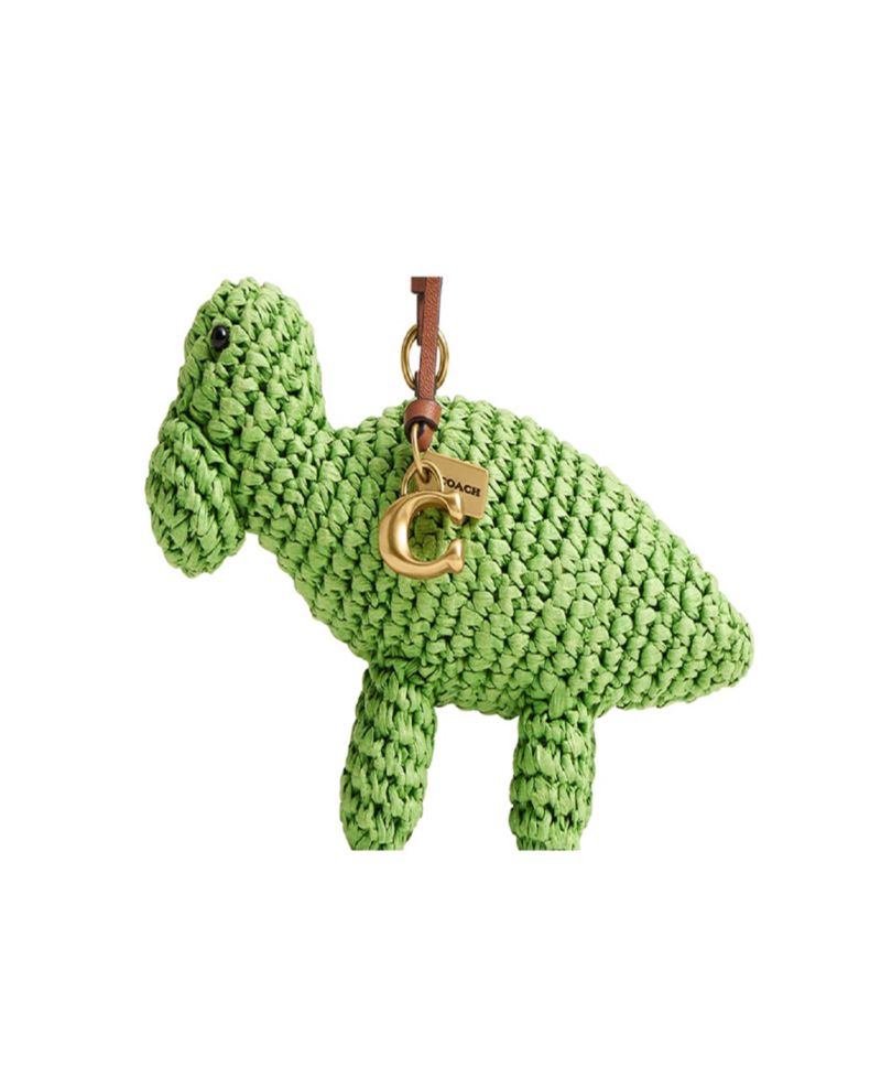Dino Straw Bag Charm