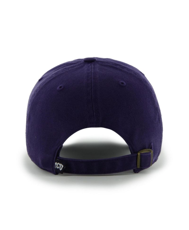 Men's and Women's '47 Purple TCU Horned Frogs Mascot Clean Up Adjustable Hat