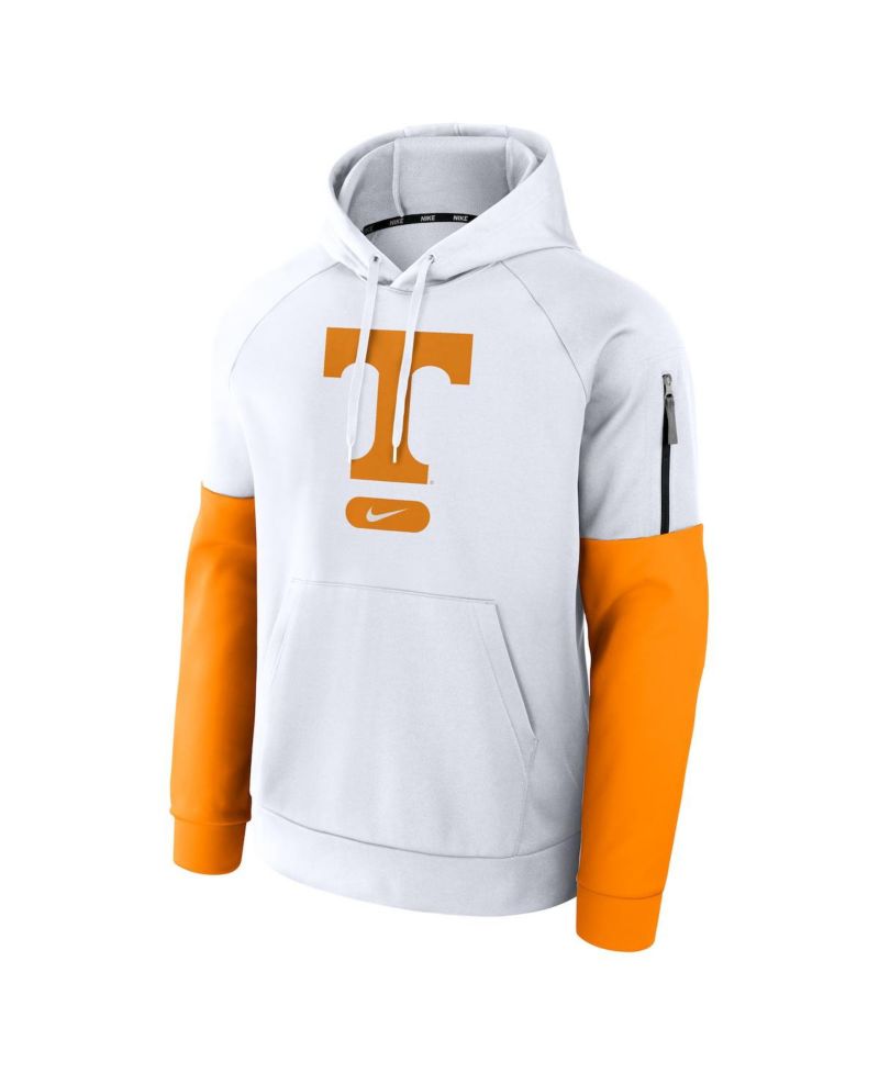 Men's White Tennessee Volunteers Fitness Performance Pullover Hoodie
