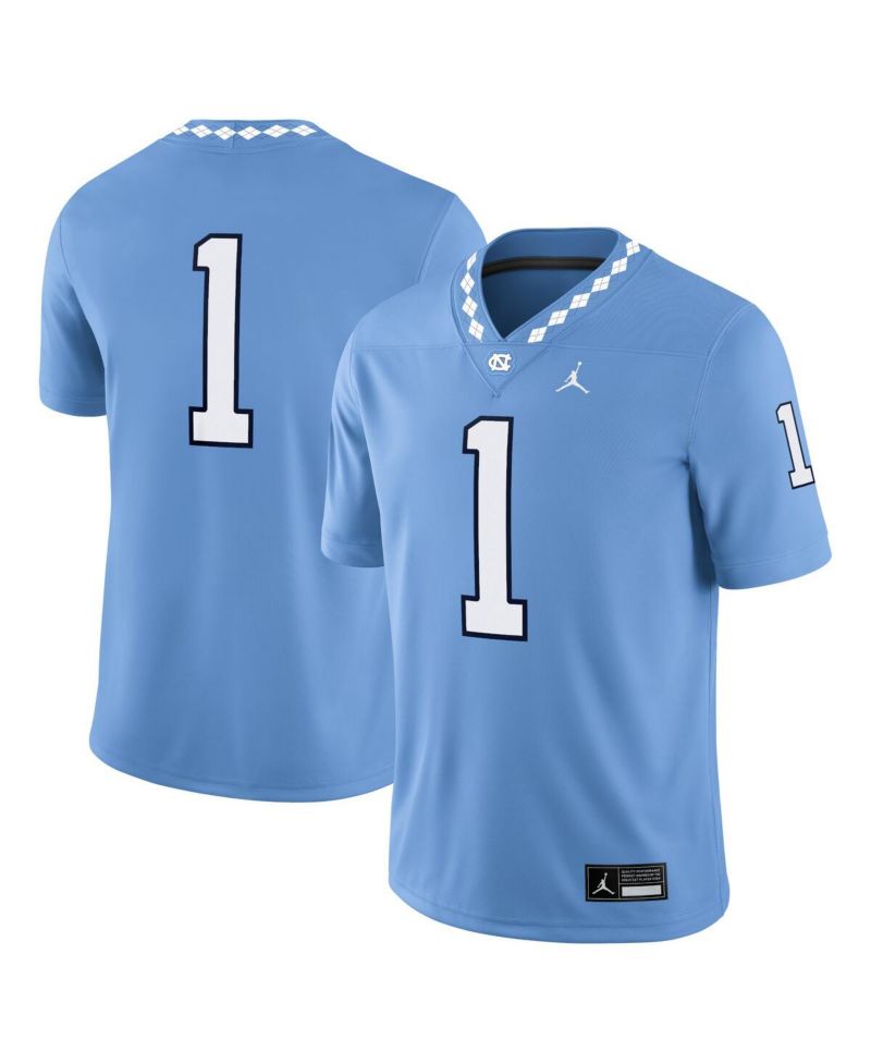 Men's 1 Carolina Blue North Carolina Tar Heels Game Jersey