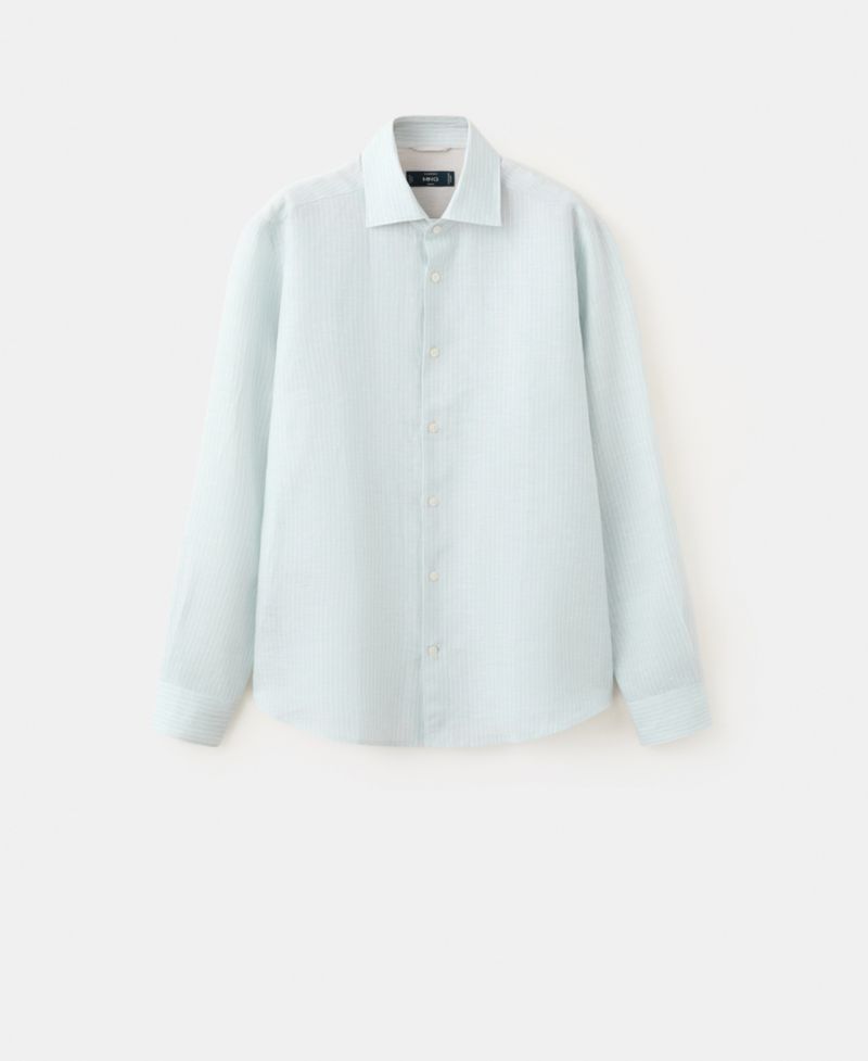 Men's Linen Slim-Fit Shirt