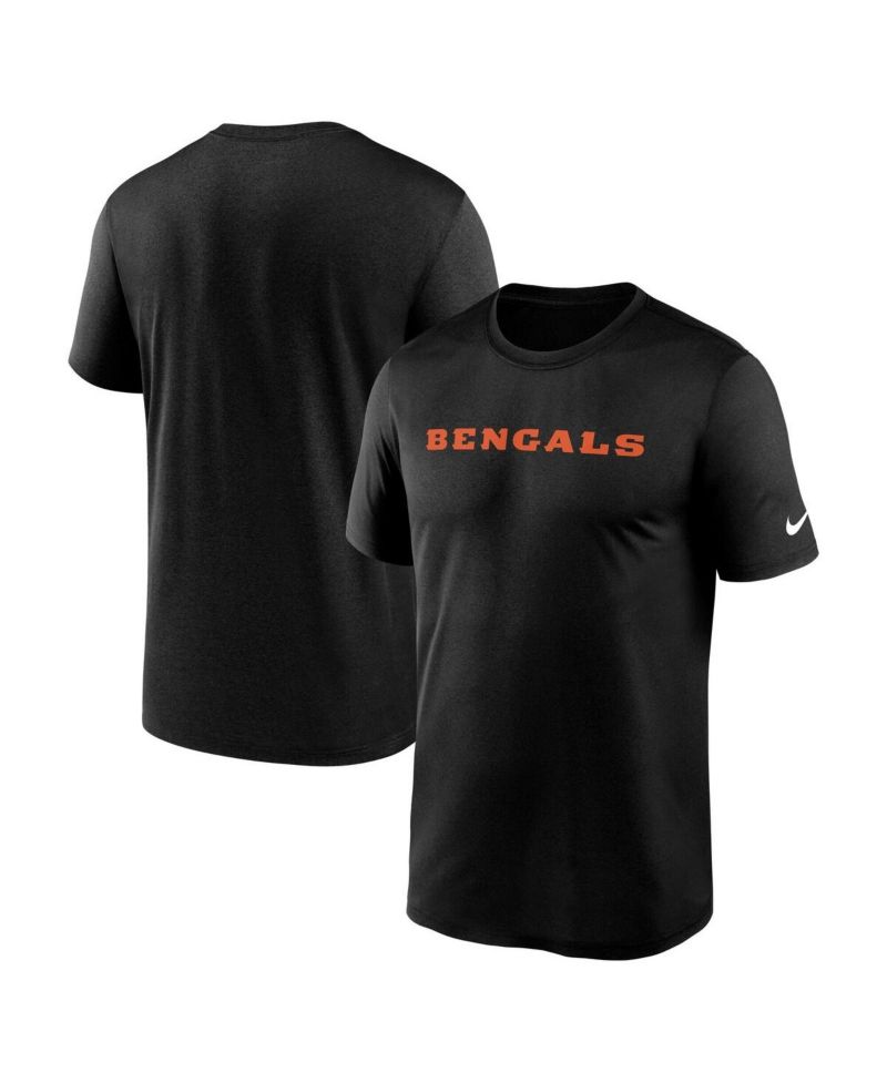 Men's Black Cincinnati Bengals Primetime Legend Wordmark Dri-FIT T-Shirt