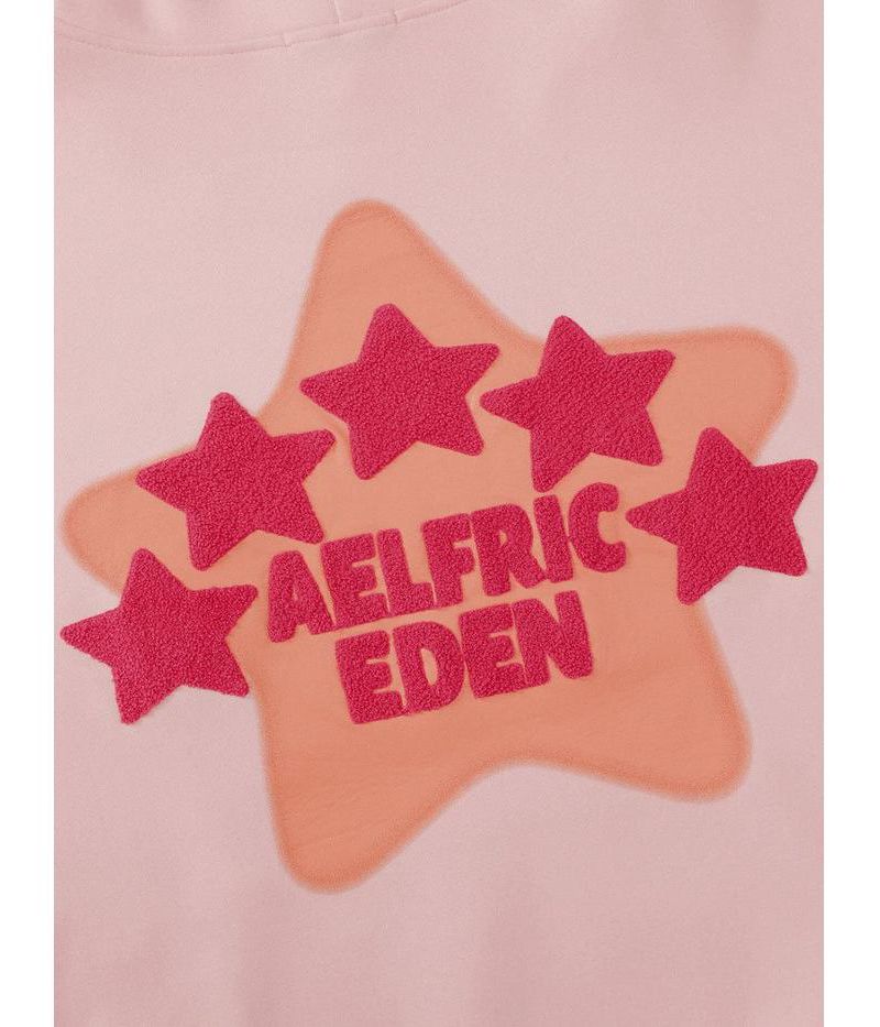 Women's Vintage Embroidery Eden Star Pullover Hoodie