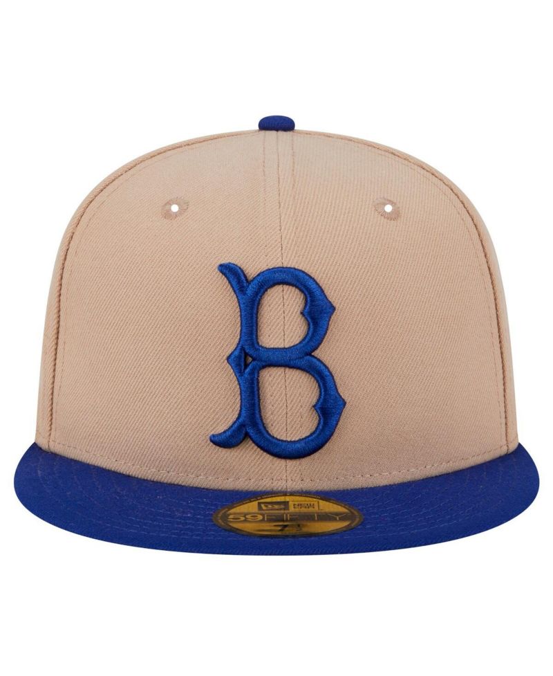 Men's Khaki Brooklyn Dodgers 59FIFTY Fitted Hat