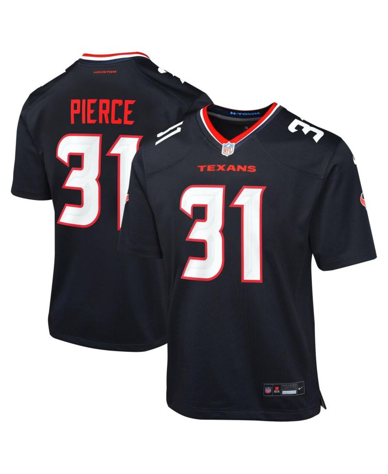 Big Boys and Girls Dameon Pierce Navy Houston Texans Game Jersey