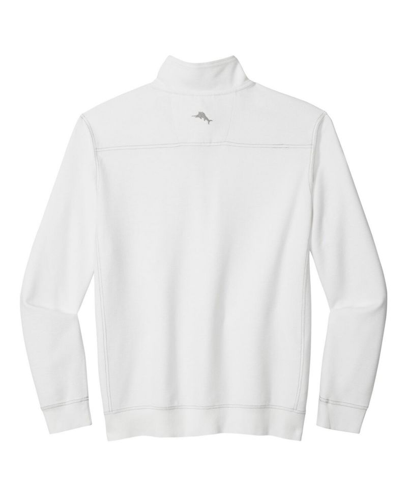 Men's White West Virginia Mountaineers Montego Bay Half-Zip Jacket