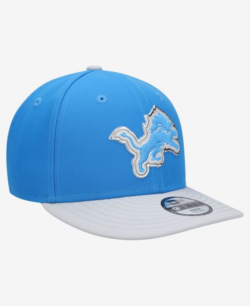 Big Boys and Girls Blue/Silver Detroit Lions 2026 NFL Draft Pre-Curved 9FIFTY Snapback Hat