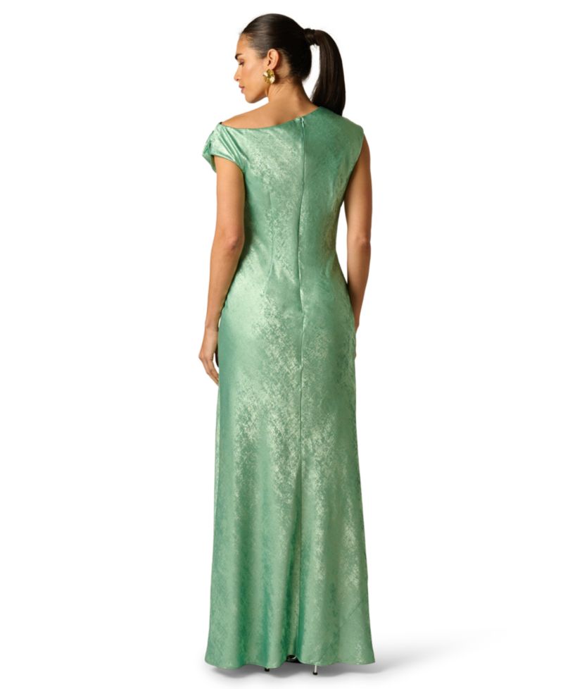 Women's Foiled Off-The-Shoulder Gown