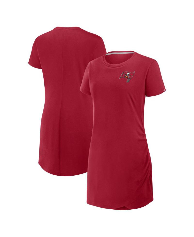 Women's Red Tampa Bay Buccaneers Relaxed Fit Drape Dress