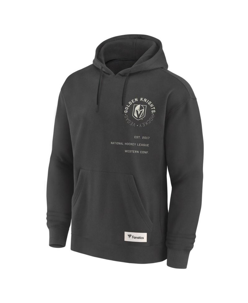 Men's Charcoal Vegas Golden Knights Future Ground Info Pullover Hoodie