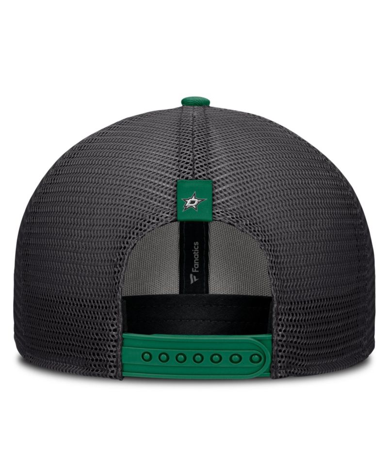 Men's Black Dallas Stars Fundamental Limits Trucker Adjustable Hat