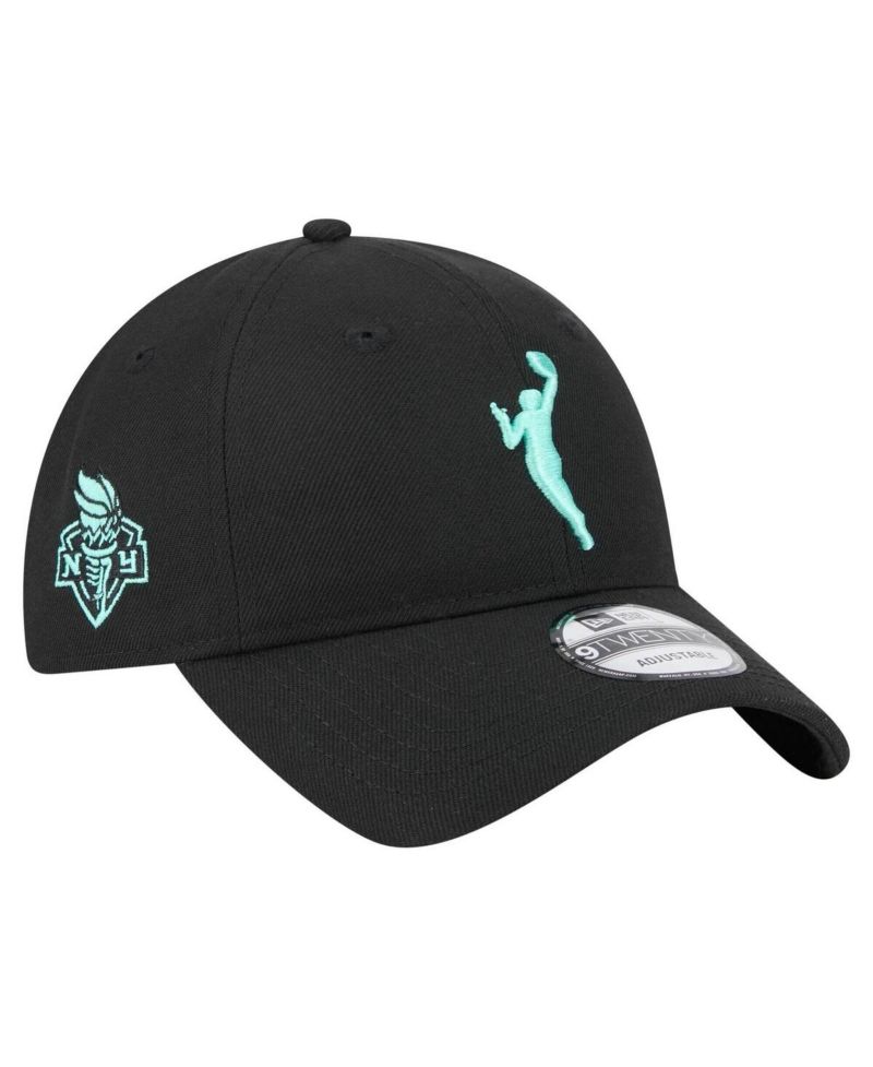 Men's Black New York Liberty 9TWENTY Adjustable Hat