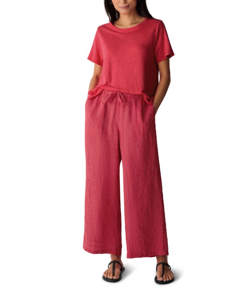 Women's Wide-Leg Ankle-Length Pants