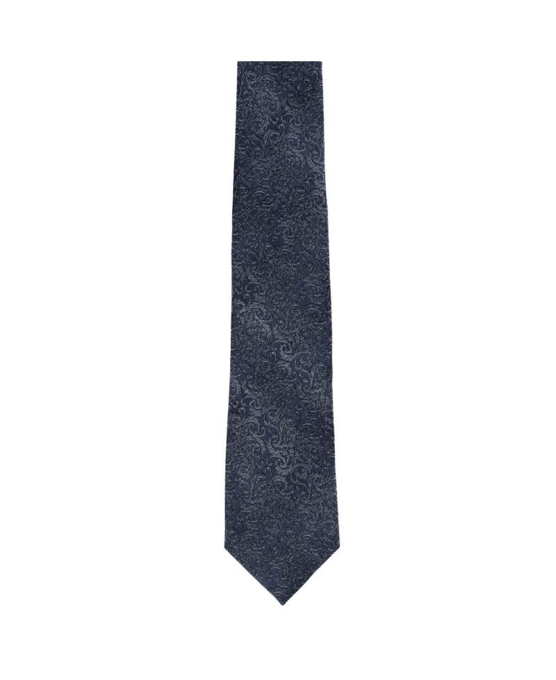 Men's Esteban Scrolling Vines Tone on Tone Patterned Silk Necktie