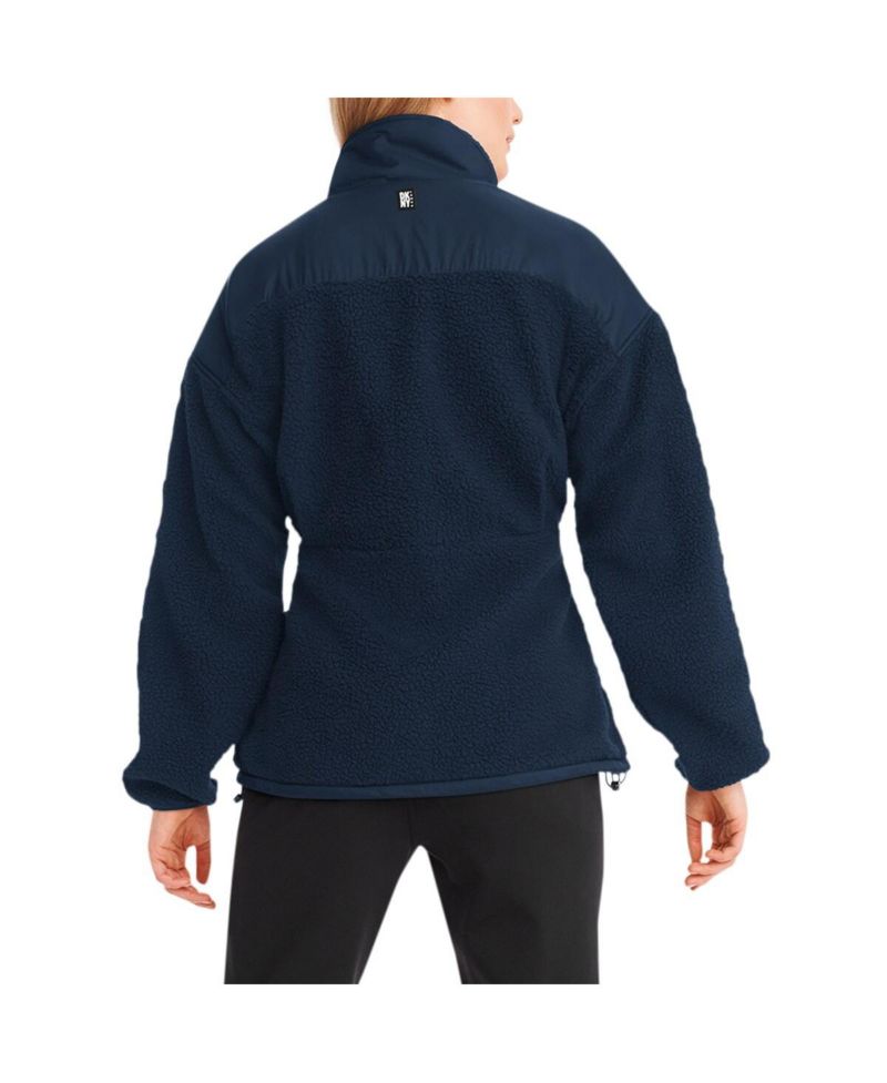 Women's Navy Dallas Cowboys Drew Sherpa Full-Zip Jacket