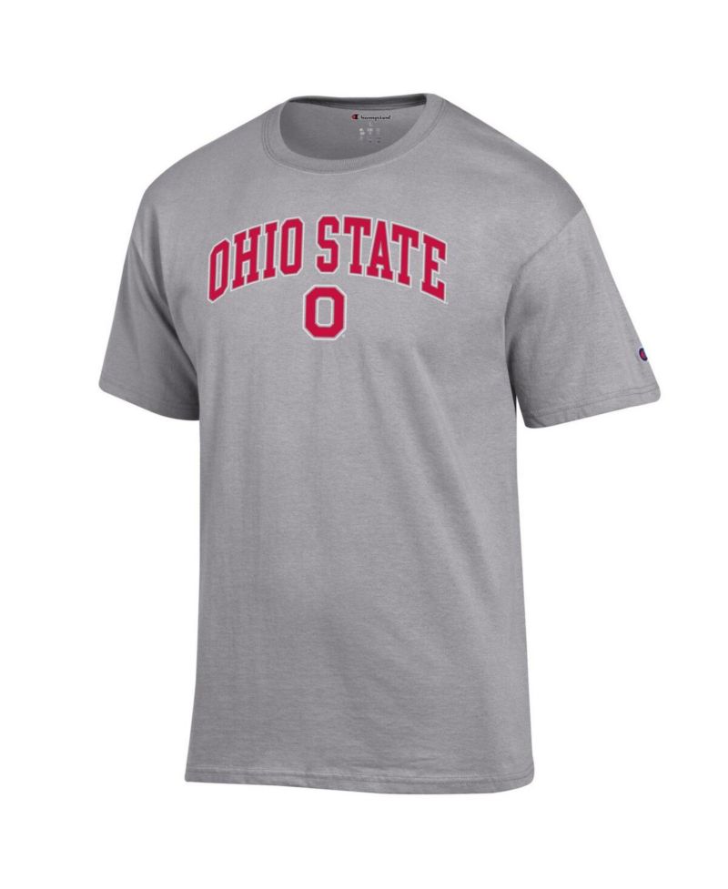 Men's Scarlet Ohio State Buckeyes Arch Over Logo T-Shirt