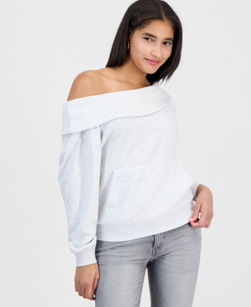 Juniors' Boat Neck Sweatshirt