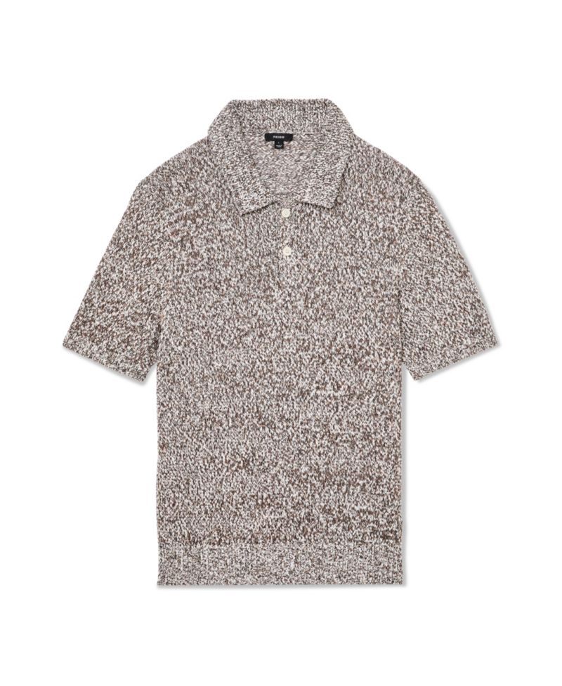 Men's Marco Relaxed-Fit Marled Cotton-Blend Polo Shirt