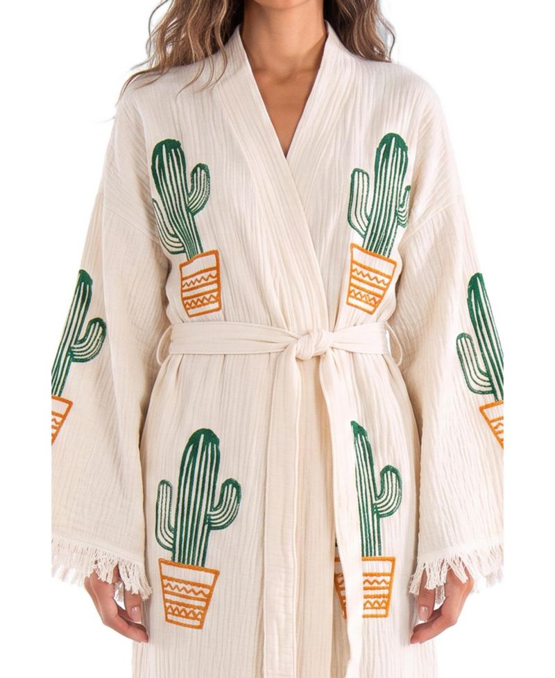 Women's Cora V-Neck Long-Sleeve Cover-Up Robe