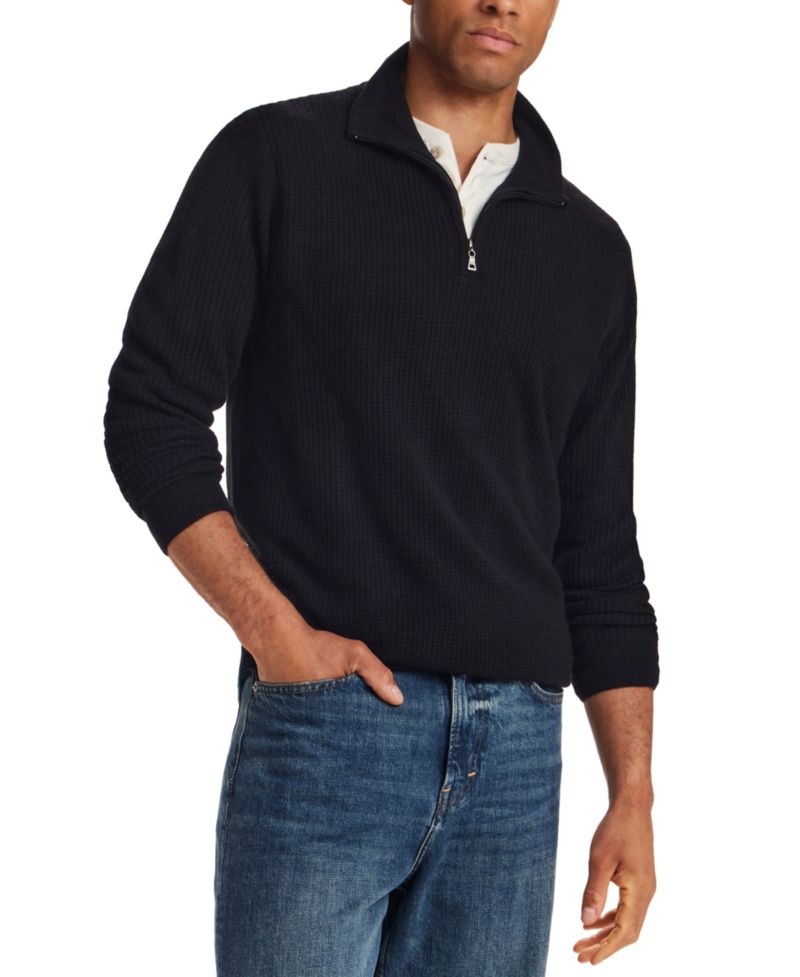 Men's Soft Touch All Over Texture Quarter-Zip Sweater