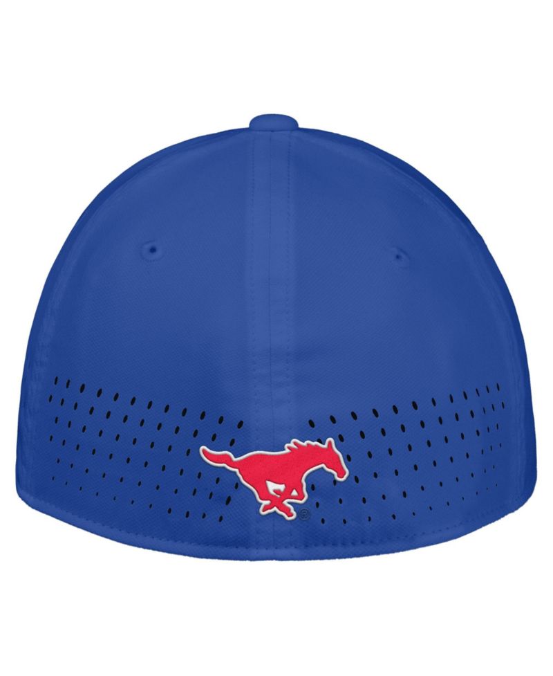 Men's Royal SMU Mustangs 2026 On-Field AeroBill SwooshFlex Dri-FIT Hat