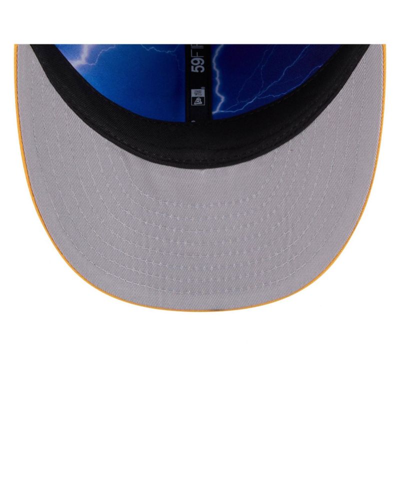 Men's Powder Blue/Gold Los Angeles Chargers 2026 NFL Draft Pre-Curved 59FIFTY Fitted Hat