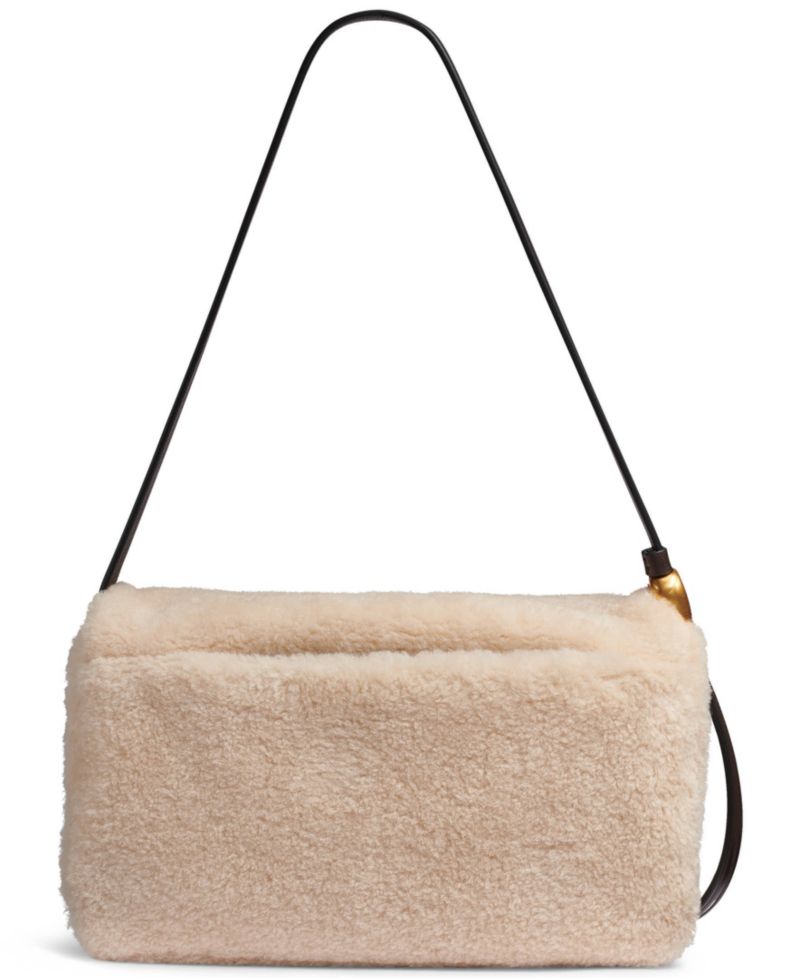 Velvet Flap Shoulder Bag